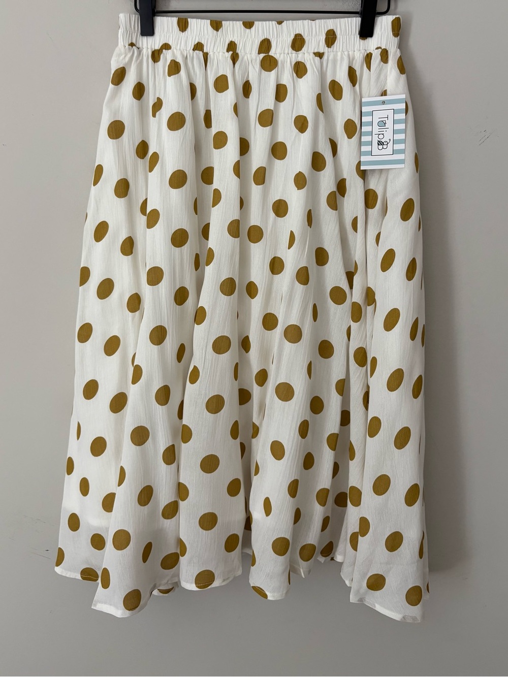 Tulip B Polka Dot Midi Skirt